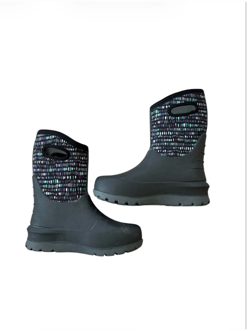 BOGS‎ Neo-Classic Twinkle Boots Youth 6 (EU 39) Black/Purple/Green